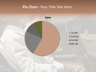 Business People On An Aeroplane PowerPoint Template