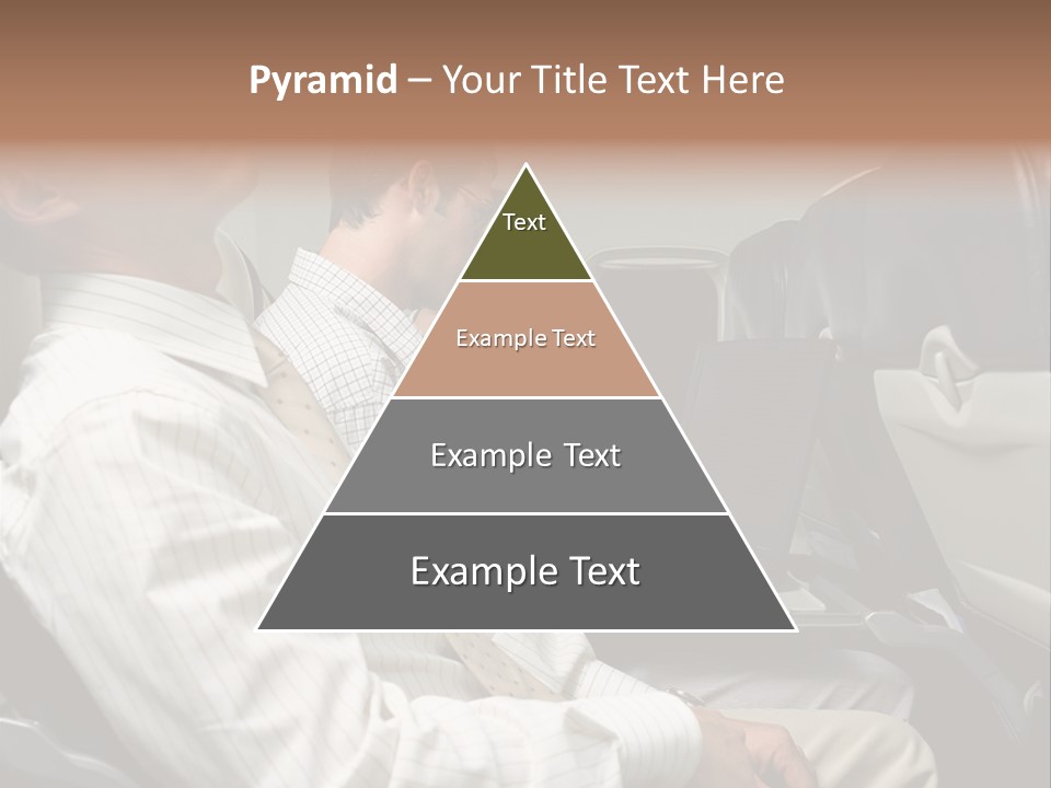 Business People On An Aeroplane PowerPoint Template