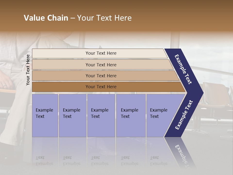 Two Colleagues In A Departure Lounge PowerPoint Template