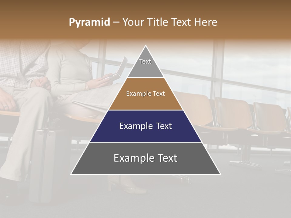 Two Colleagues In A Departure Lounge PowerPoint Template
