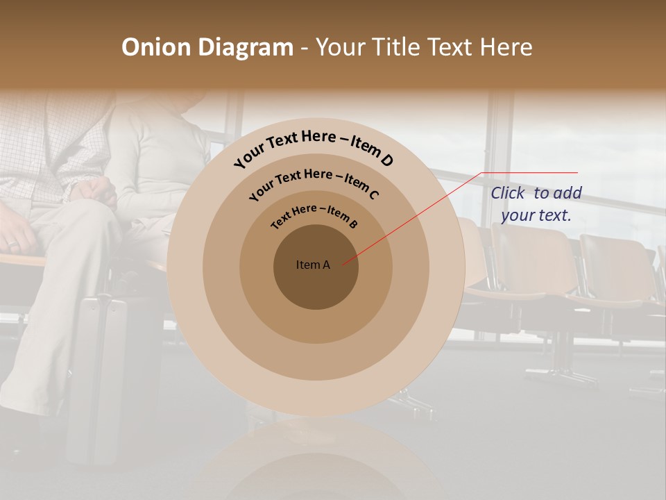 Two Colleagues In A Departure Lounge PowerPoint Template