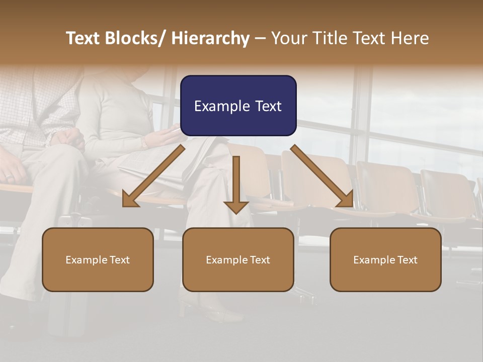 Two Colleagues In A Departure Lounge PowerPoint Template
