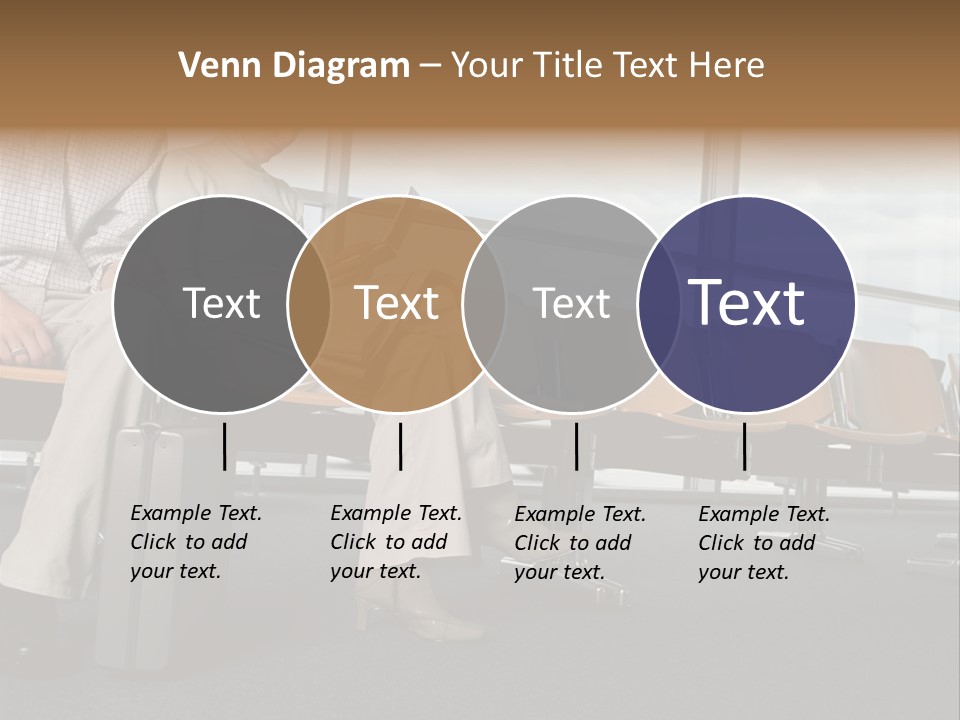 Two Colleagues In A Departure Lounge PowerPoint Template