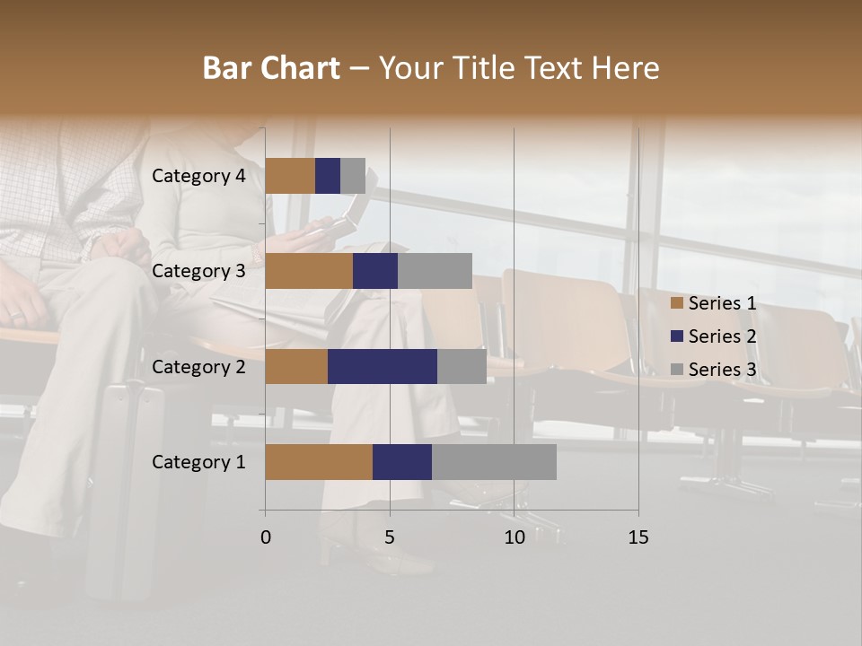 Two Colleagues In A Departure Lounge PowerPoint Template