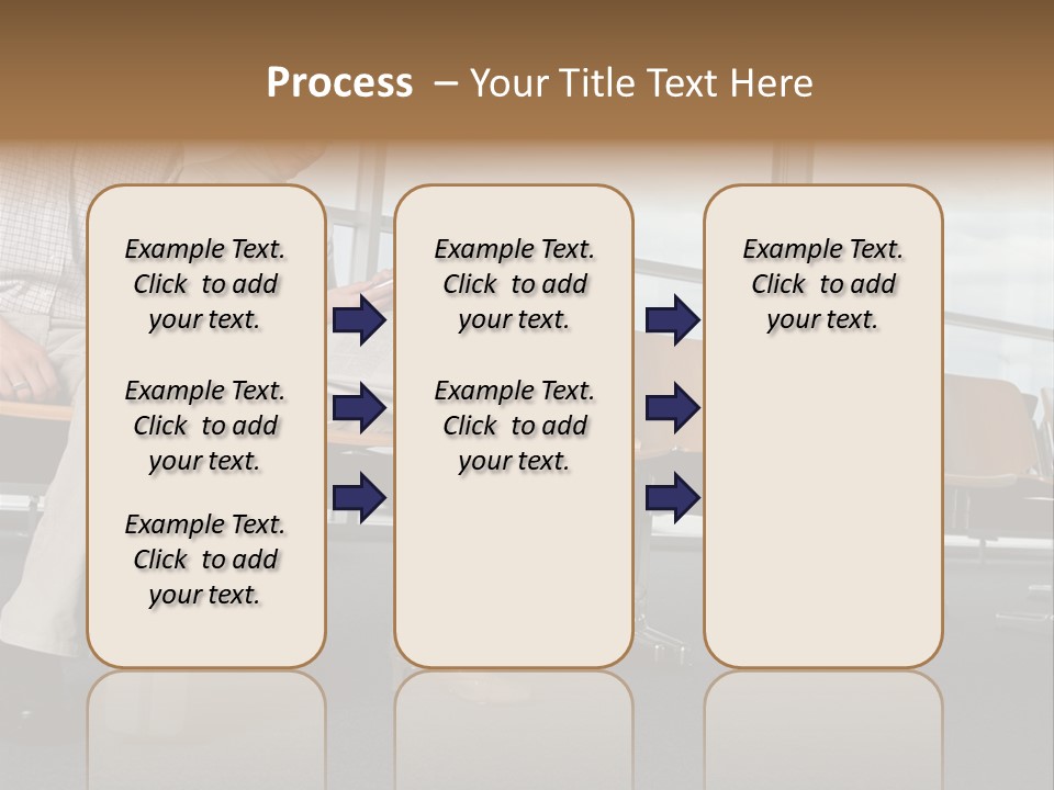 Two Colleagues In A Departure Lounge PowerPoint Template