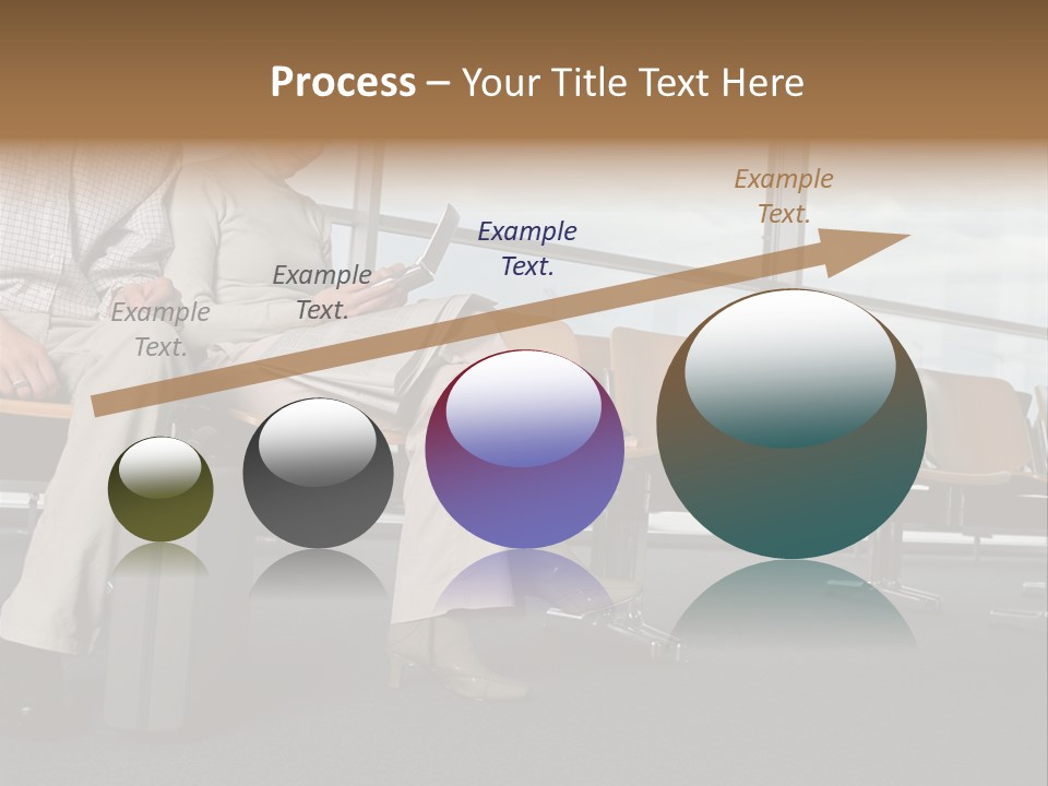Two Colleagues In A Departure Lounge PowerPoint Template