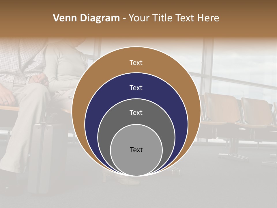 Two Colleagues In A Departure Lounge PowerPoint Template