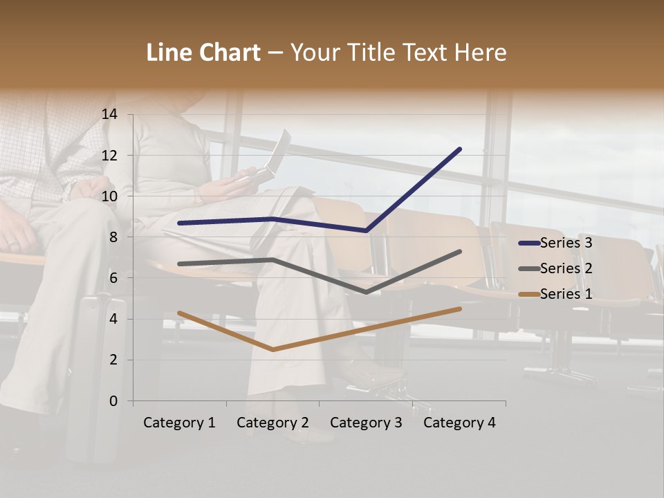 Two Colleagues In A Departure Lounge PowerPoint Template
