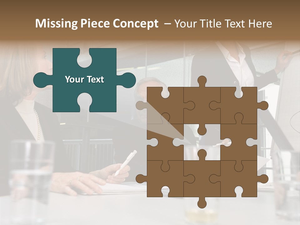 Businesswoman Giving Presentation PowerPoint Template