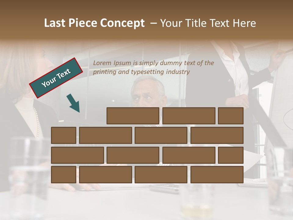 Businesswoman Giving Presentation PowerPoint Template