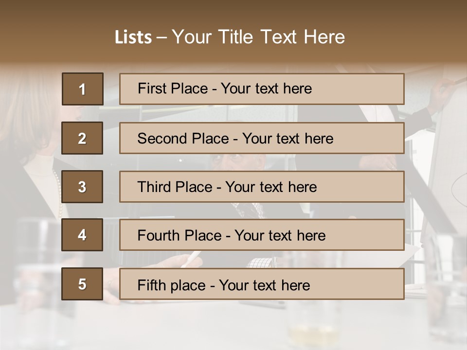 Businesswoman Giving Presentation PowerPoint Template