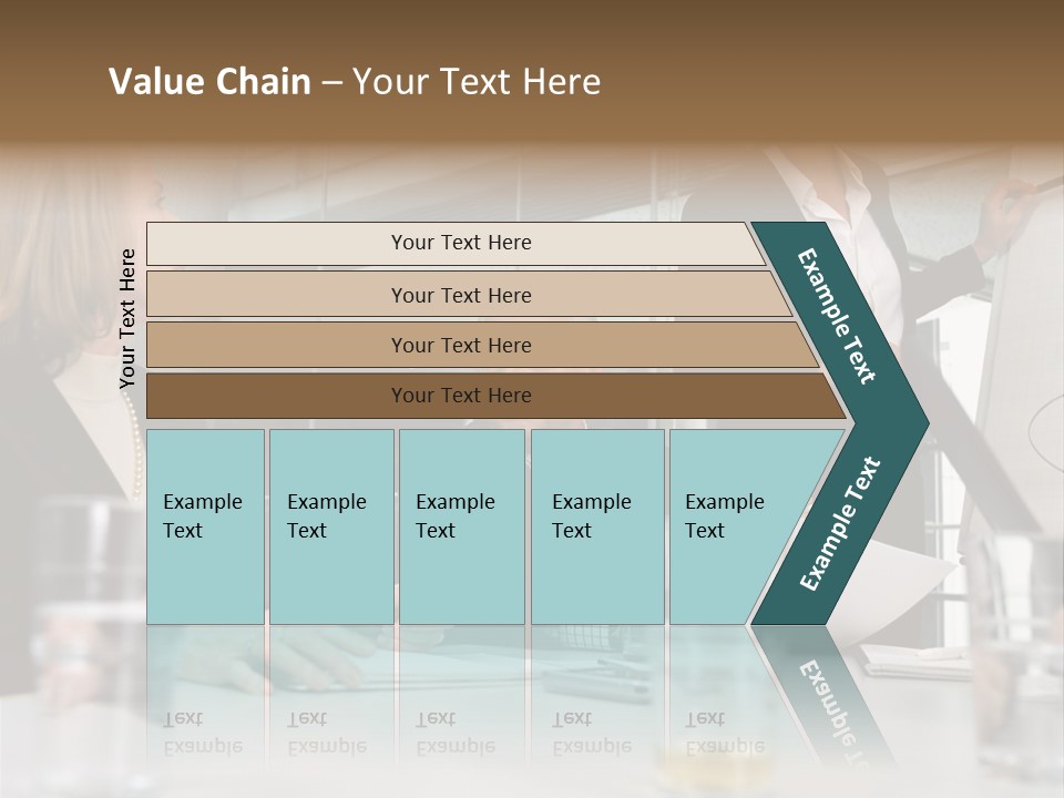 Businesswoman Giving Presentation PowerPoint Template