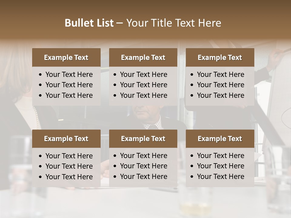 Businesswoman Giving Presentation PowerPoint Template