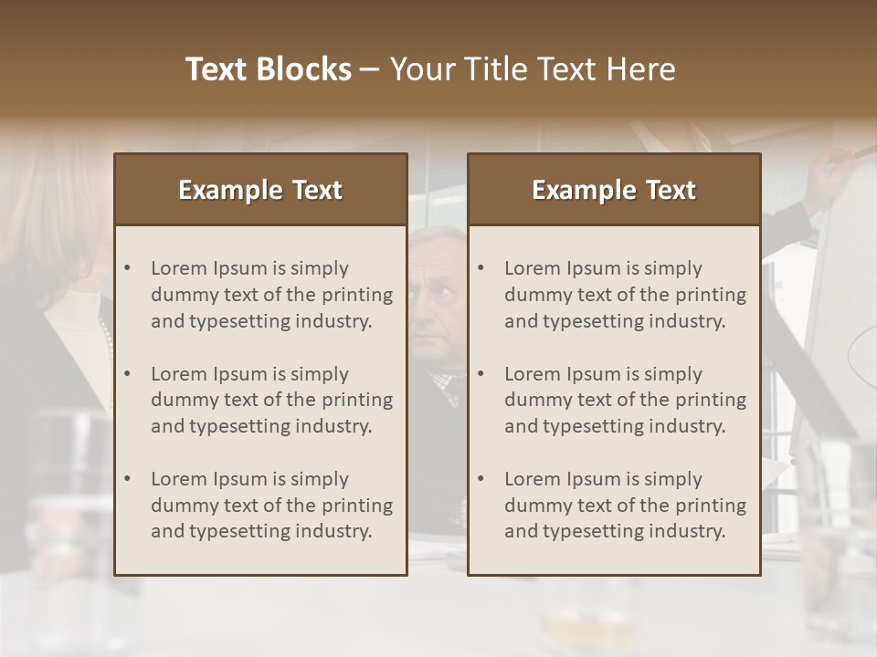 Businesswoman Giving Presentation PowerPoint Template
