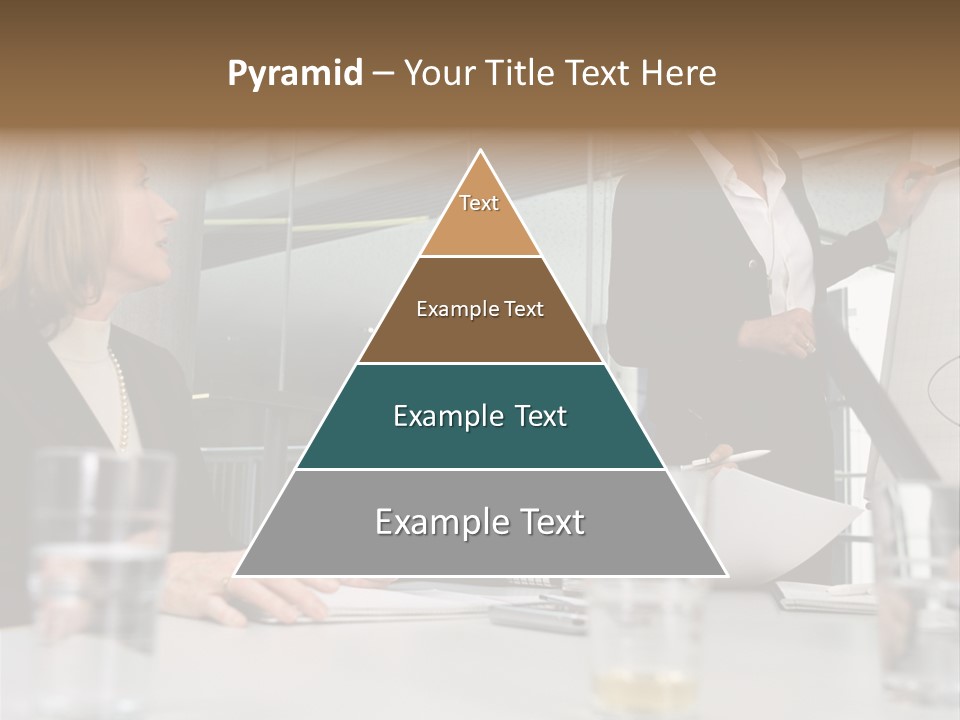 Businesswoman Giving Presentation PowerPoint Template