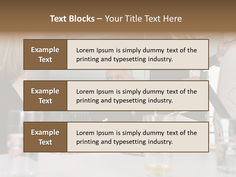 Businesswoman Giving Presentation PowerPoint Template