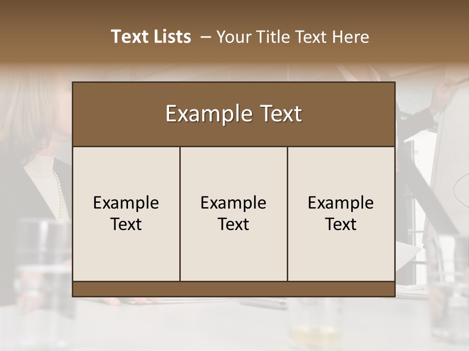 Businesswoman Giving Presentation PowerPoint Template
