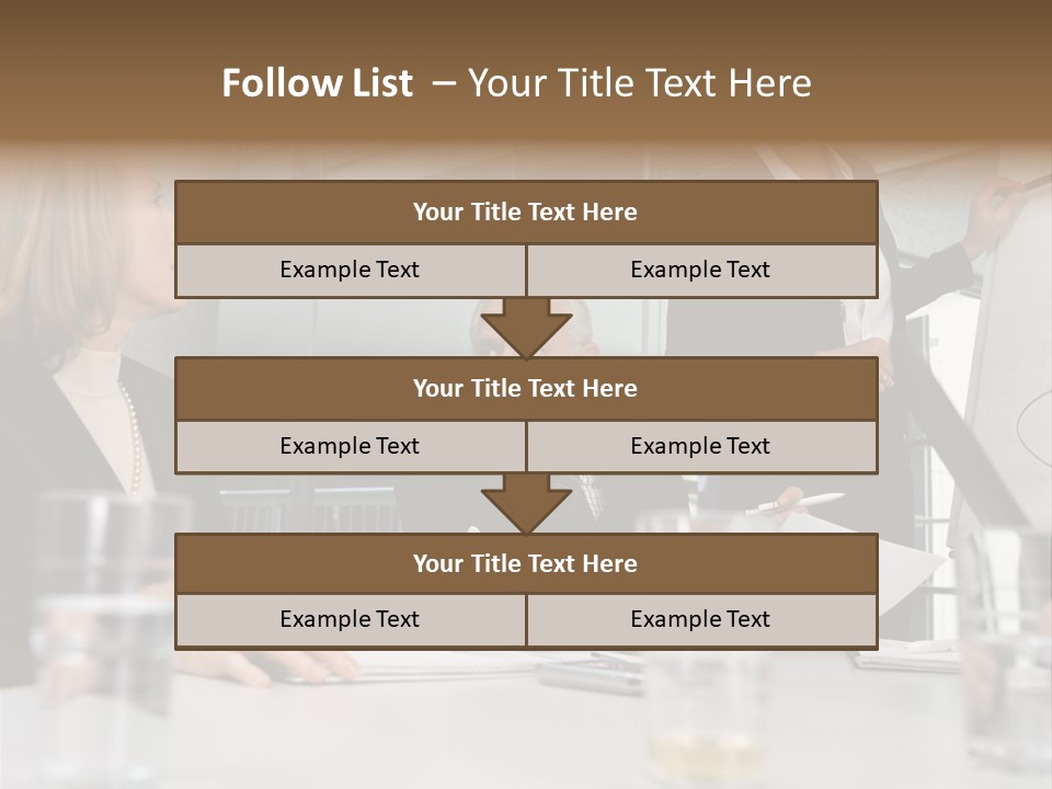 Businesswoman Giving Presentation PowerPoint Template