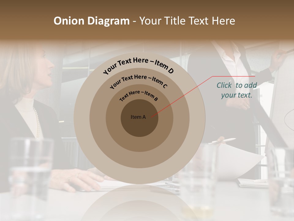 Businesswoman Giving Presentation PowerPoint Template