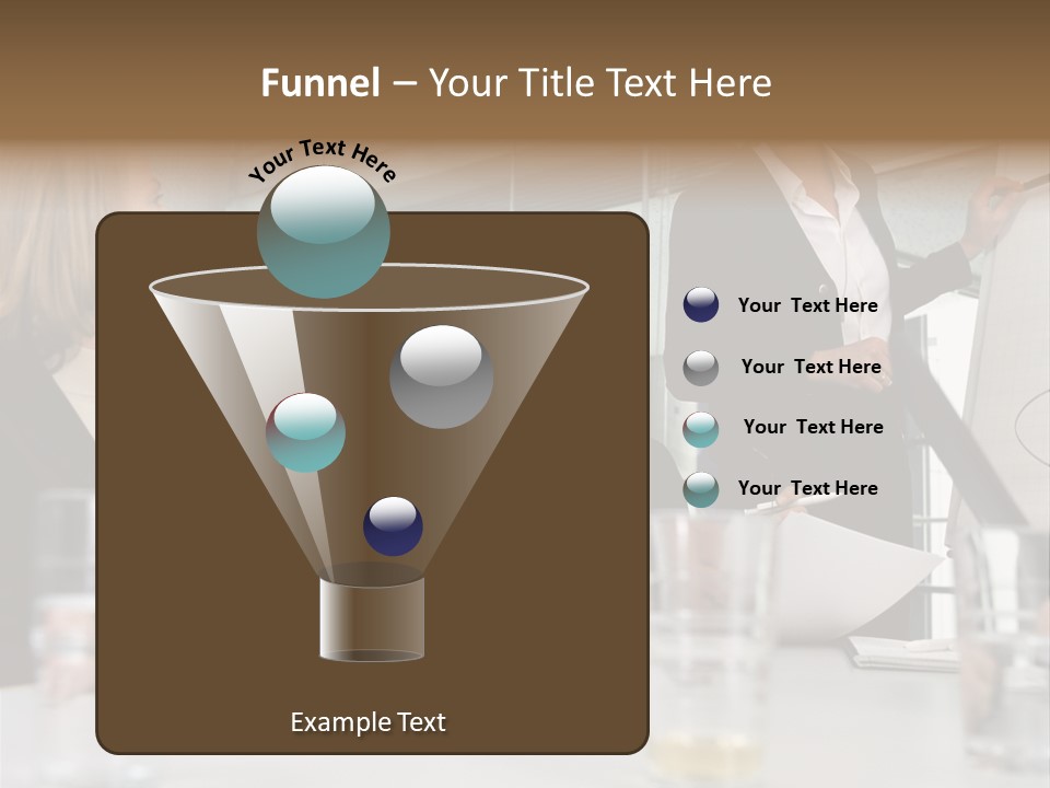 Businesswoman Giving Presentation PowerPoint Template