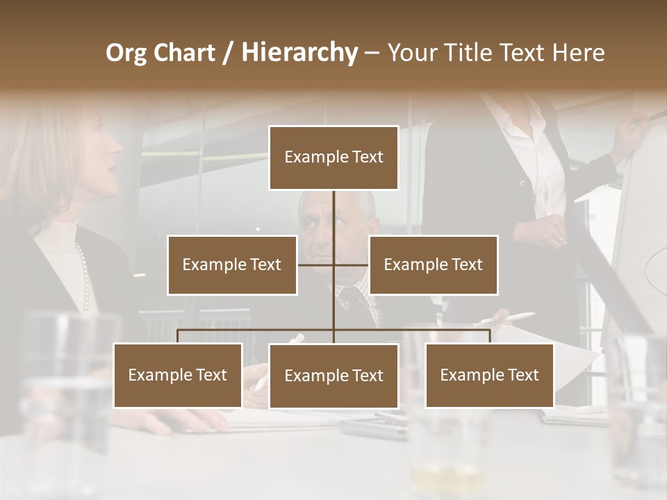 Businesswoman Giving Presentation PowerPoint Template