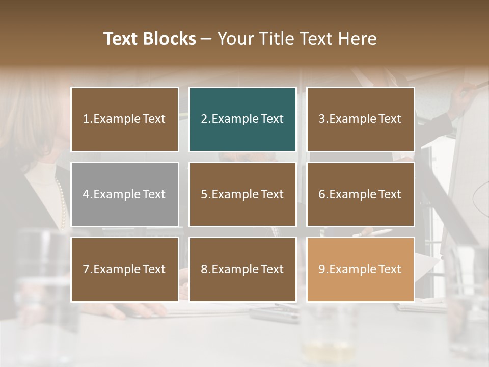 Businesswoman Giving Presentation PowerPoint Template