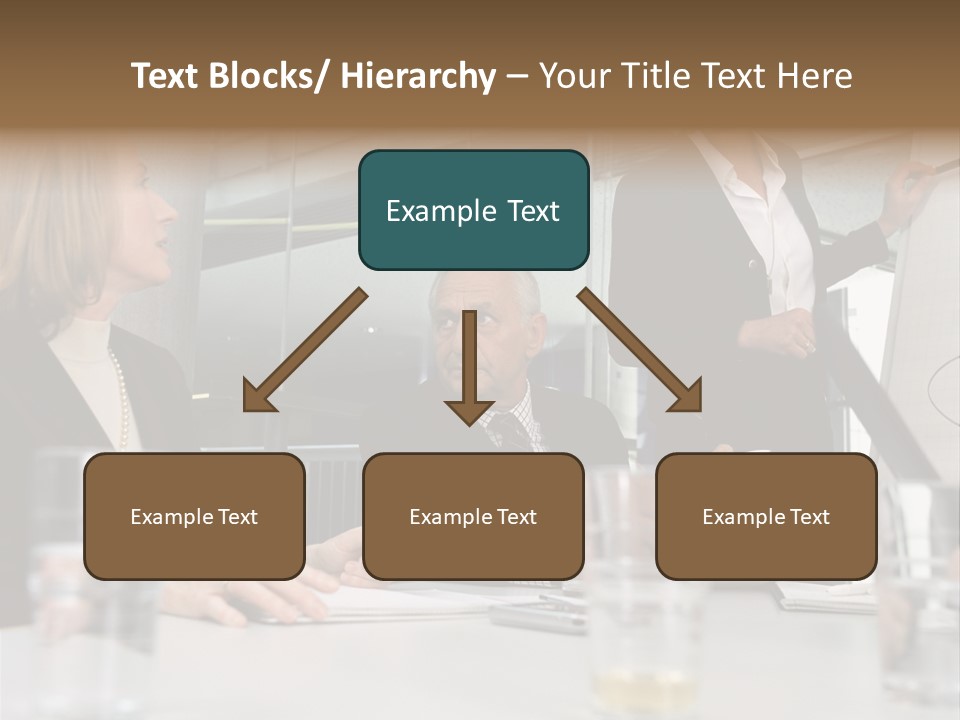 Businesswoman Giving Presentation PowerPoint Template