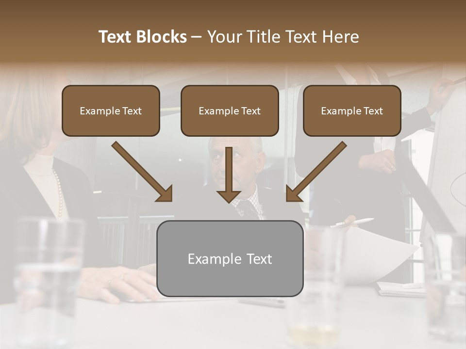 Businesswoman Giving Presentation PowerPoint Template