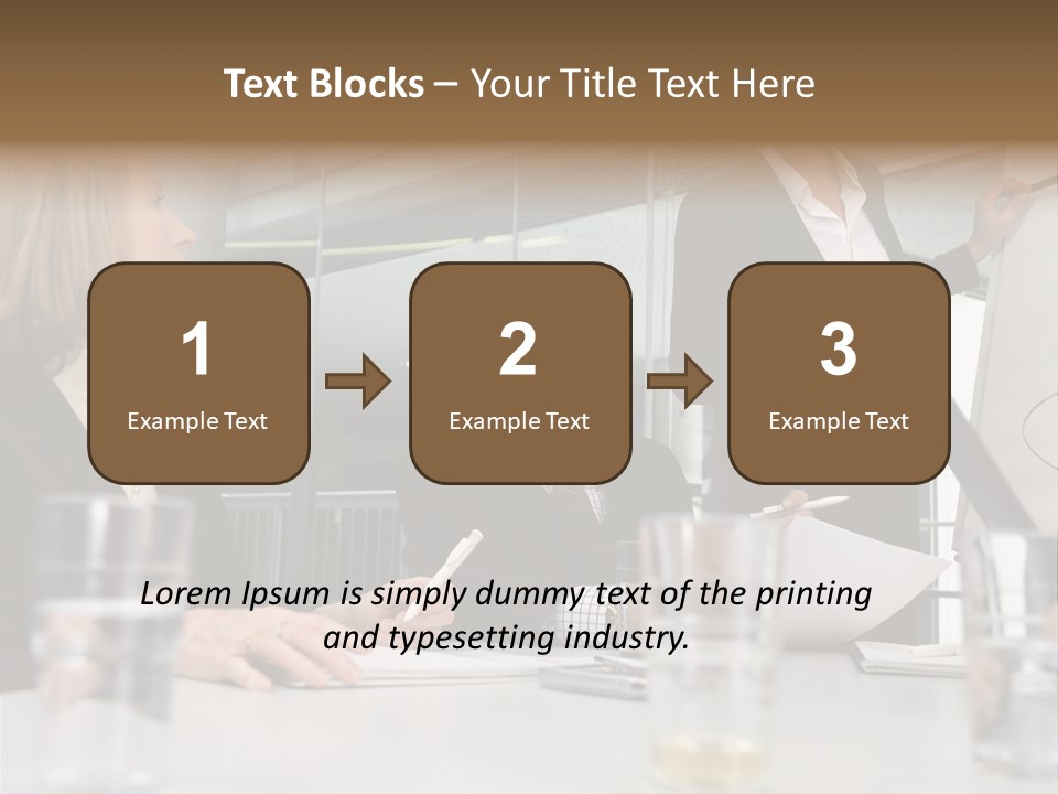 Businesswoman Giving Presentation PowerPoint Template