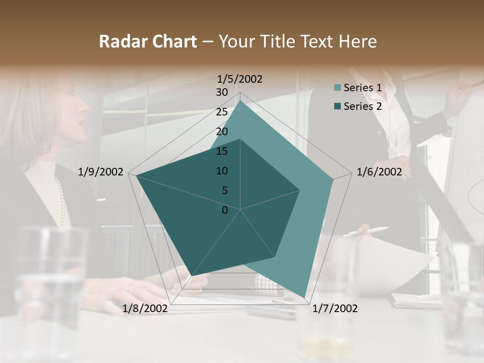Businesswoman Giving Presentation PowerPoint Template