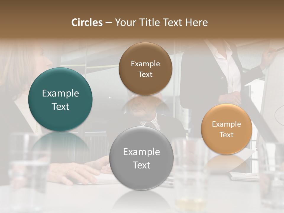 Businesswoman Giving Presentation PowerPoint Template