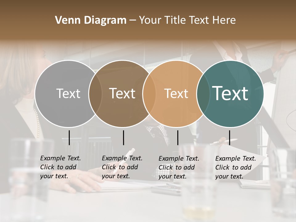 Businesswoman Giving Presentation PowerPoint Template