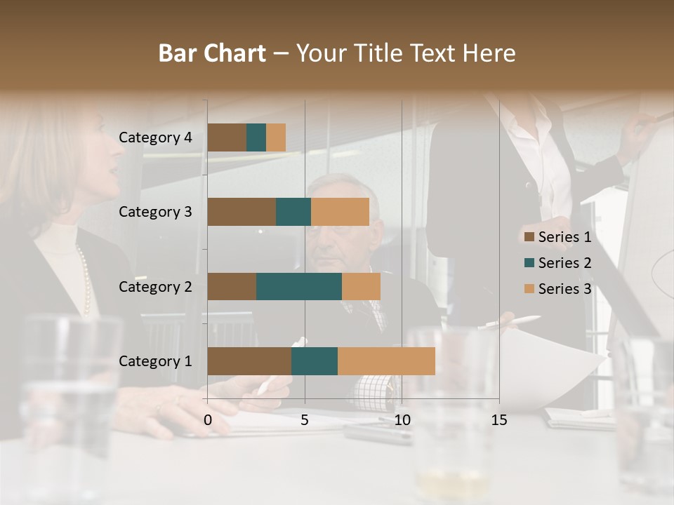 Businesswoman Giving Presentation PowerPoint Template