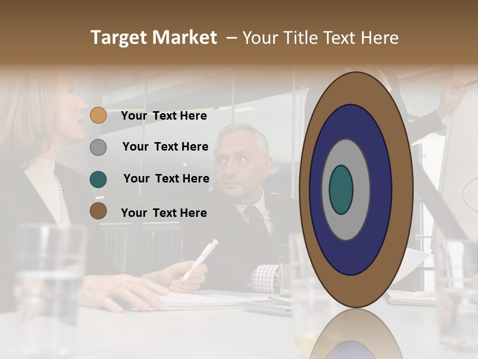 Businesswoman Giving Presentation PowerPoint Template