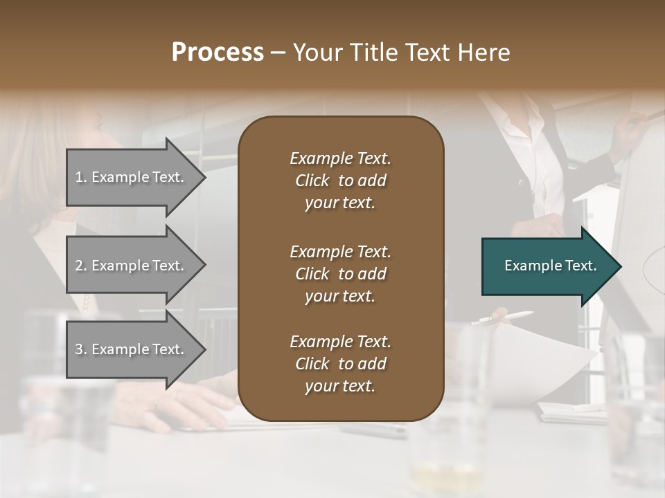 Businesswoman Giving Presentation PowerPoint Template