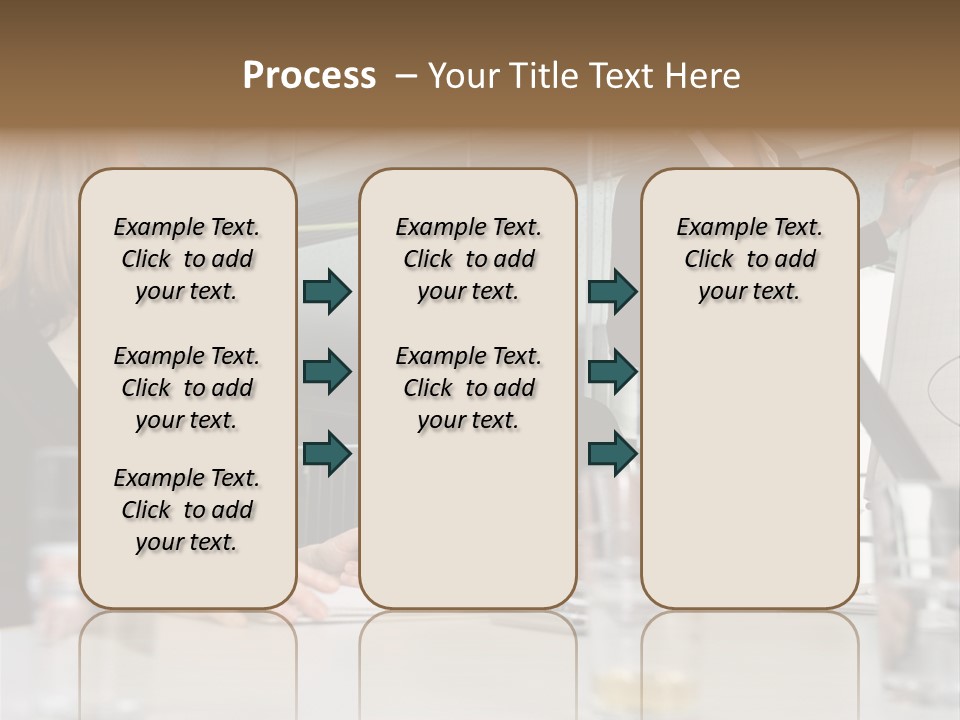 Businesswoman Giving Presentation PowerPoint Template