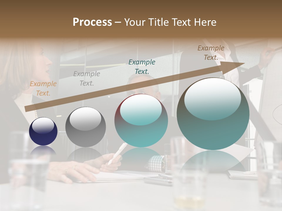 Businesswoman Giving Presentation PowerPoint Template