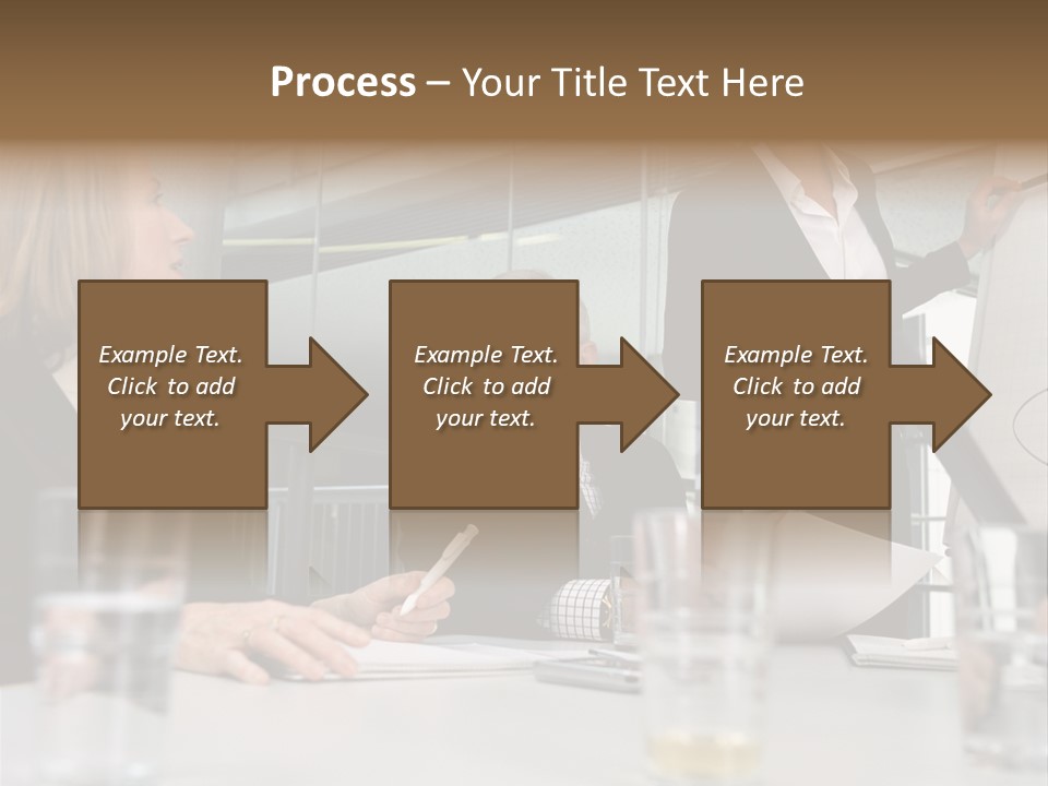 Businesswoman Giving Presentation PowerPoint Template