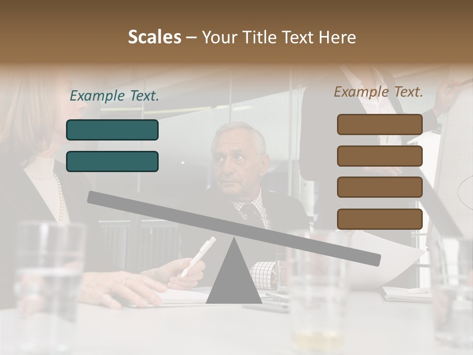 Businesswoman Giving Presentation PowerPoint Template