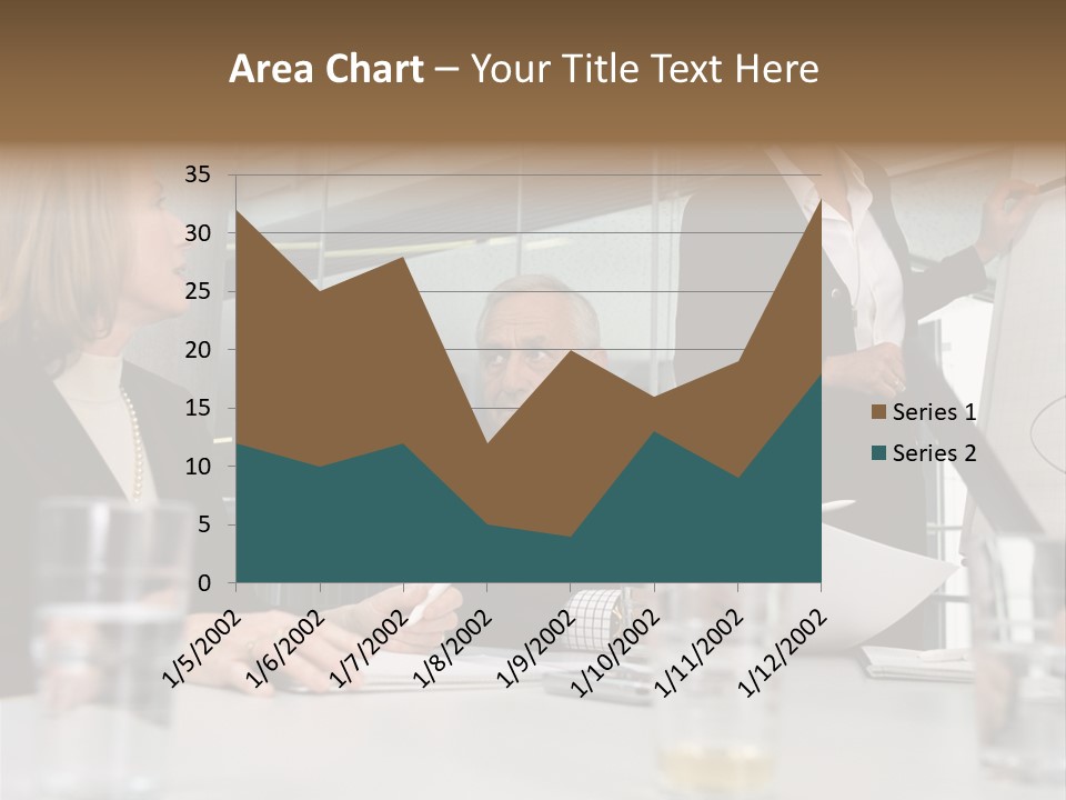 Businesswoman Giving Presentation PowerPoint Template