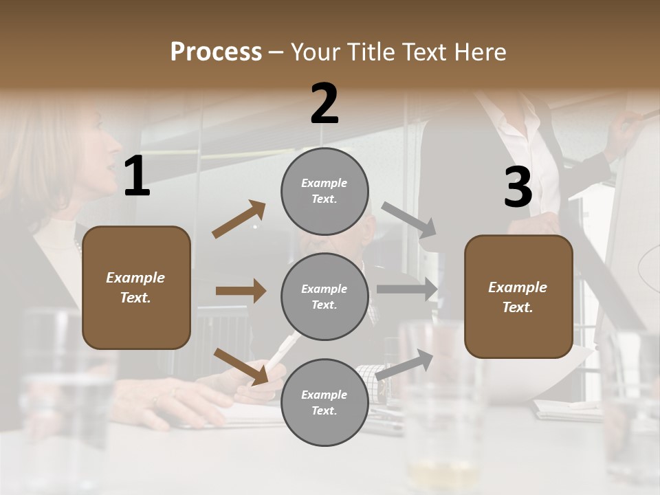 Businesswoman Giving Presentation PowerPoint Template