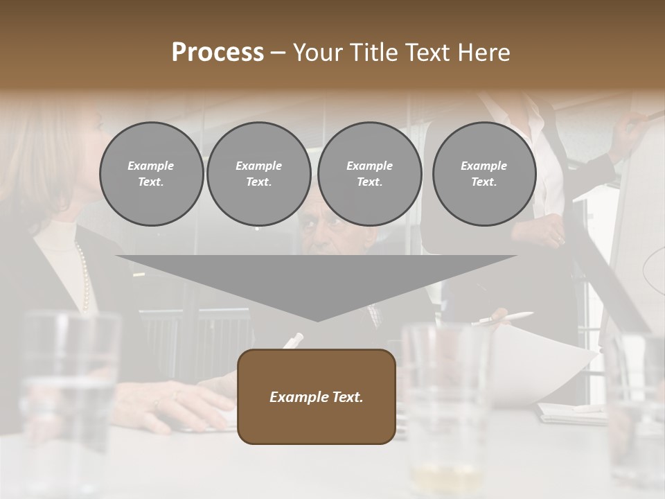 Businesswoman Giving Presentation PowerPoint Template
