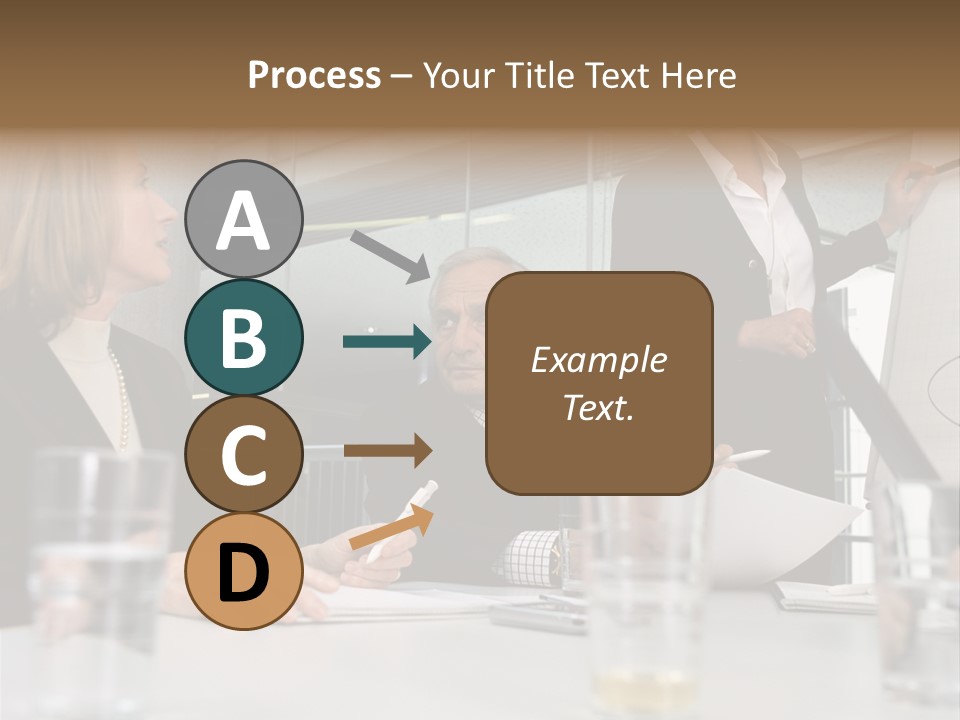 Businesswoman Giving Presentation PowerPoint Template