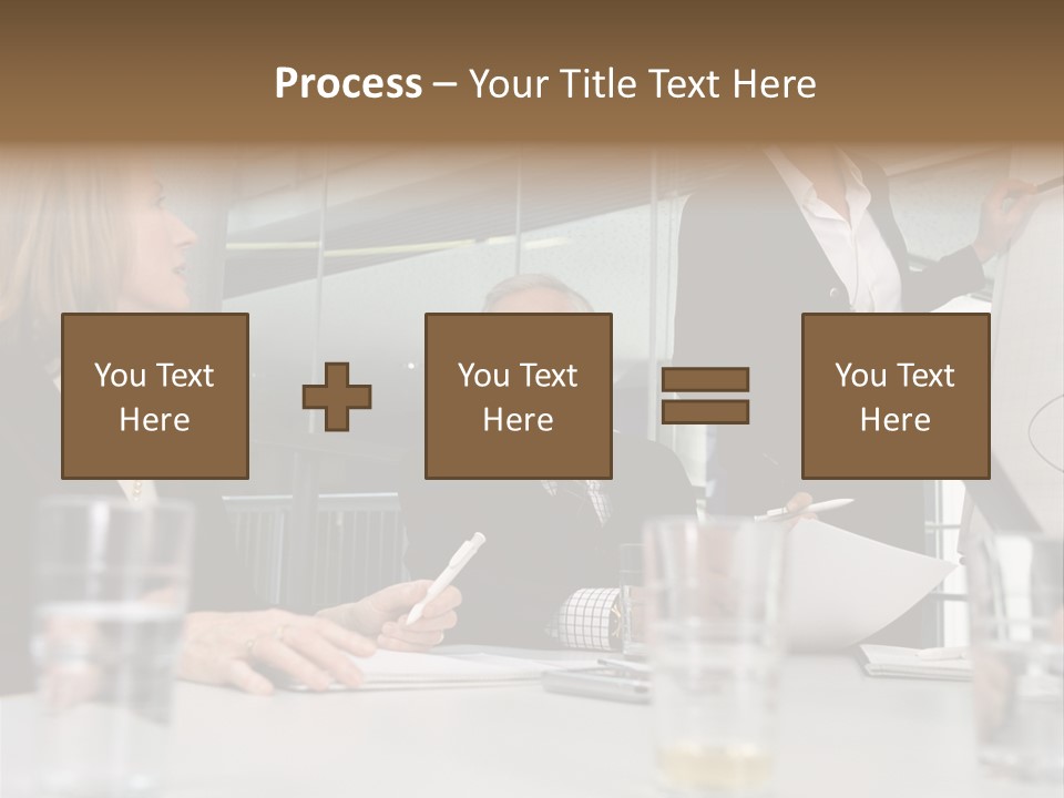 Businesswoman Giving Presentation PowerPoint Template