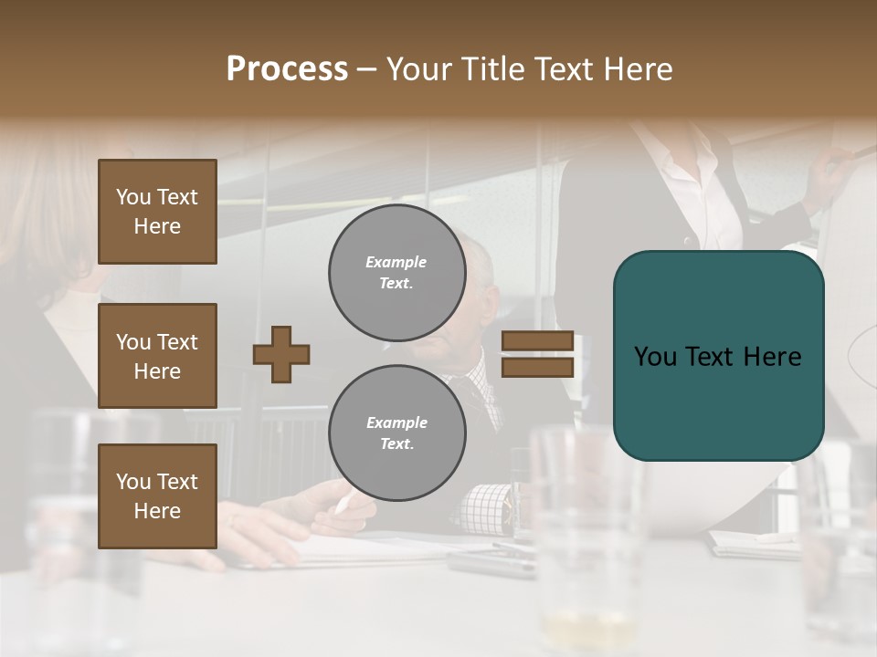 Businesswoman Giving Presentation PowerPoint Template