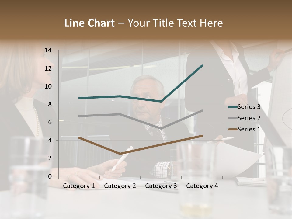Businesswoman Giving Presentation PowerPoint Template