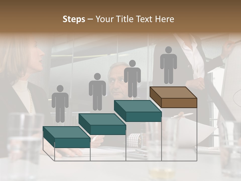 Businesswoman Giving Presentation PowerPoint Template