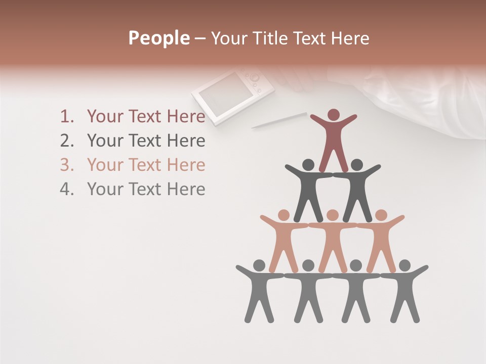 Royaltyfree Handheldcomputer Cropped PowerPoint Template