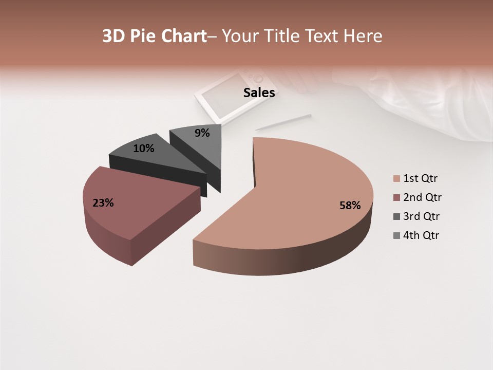 Royaltyfree Handheldcomputer Cropped PowerPoint Template