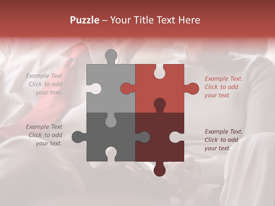 Business People In A Taxi PowerPoint Template